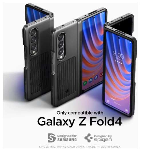 SAMSUNG GALAXY Z FOLD 4 PREMIUM NEO HYBRID S CASE BLACK SPIGEN | INSTOCK