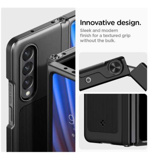 SAMSUNG GALAXY Z FOLD 4 PREMIUM NEO HYBRID S CASE BLACK SPIGEN | INSTOCK