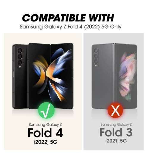 SAMSUNG GALAXY Z FOLD 4 FULL BODY RUGGED PROTECTIVE CASE BLACK SUPCASE | INSTOCK