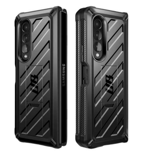 SAMSUNG GALAXY Z FOLD 4 FULL BODY RUGGED PROTECTIVE CASE BLACK SUPCASE | INSTOCK