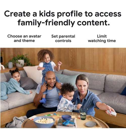 GOOGLE CHROMECAST 4 HD WITH GOOGLE TV SNOW | INSTOCK