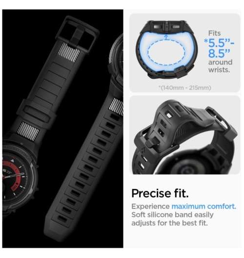 SAMSUNG GALAXY WATCH 5 PRO PREMIUM RUGGED ARMOR PRO CASE 45MM BLACK SPIGEN | INSTOCK