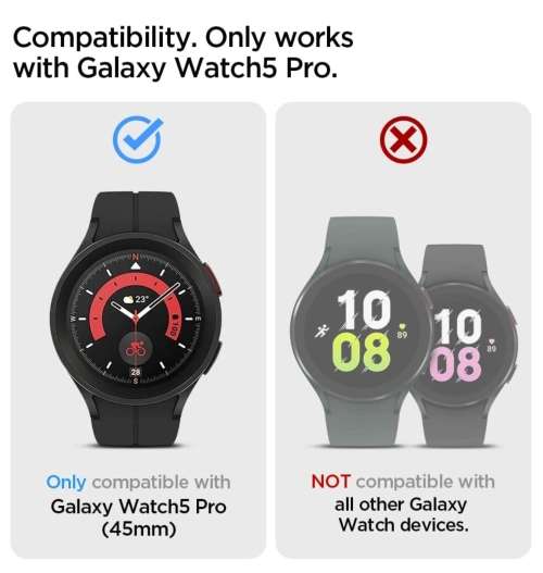 SAMSUNG GALAXY WATCH 5 PRO PREMIUM LIQUID AIR ARMOR CASE 45MM MATTE BLACK SPIGEN | INSTOCK