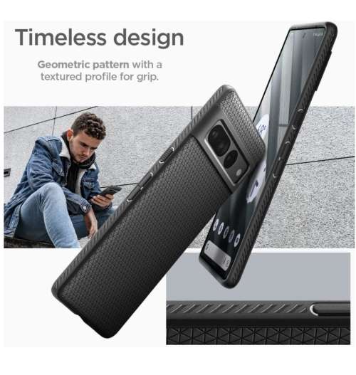 GOOGLE PIXEL 7 PRO PREMIUM SLIM LIQUID AIR CASE BLACK SPIGEN | INSTOCK