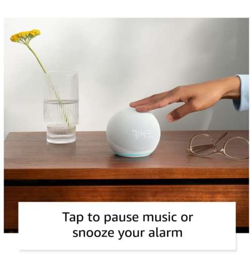 AMAZON ECHO DOT WITH CLOCK (2022) CLOUD BLUE | INSTOCK