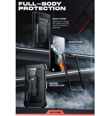 SAMSUNG GALAXY S23 FULL BODY RUGGED PROTECTIVE CASE BLACK | SUPCASE
