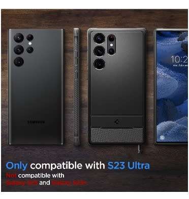 SAMSUNG GALAXY S23 ULTRA PREMIUM RUGGED CASE BLACK | SPIGEN