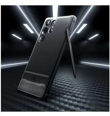 SAMSUNG GALAXY S23 ULTRA PREMIUM RUGGED CASE BLACK | SPIGEN