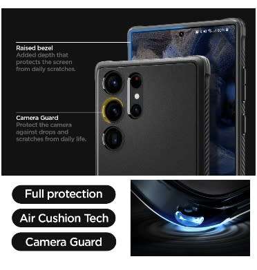 SAMSUNG GALAXY S23 ULTRA PREMIUM RUGGED CASE BLACK | SPIGEN