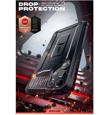 SAMSUNG GALAXY S23 ULTRA FULL BODY RUGGED PROTECTIVE CASE BLACK | SUPCASE