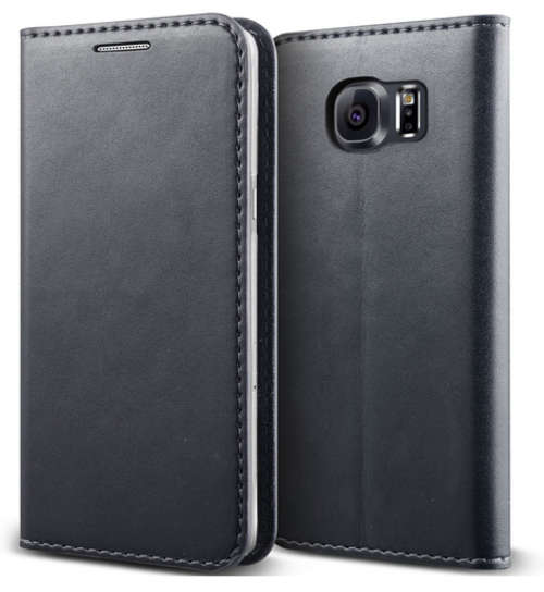 Samsung Galaxy S6 Edge Premium Leather Wallet Case By Verus | Warm Gray | INSTOCK