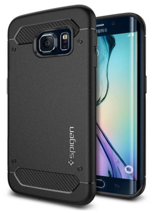 Samsung Galaxy S6 Edge Premium Rugged Case | Thin Fit | Black | INSTOCK