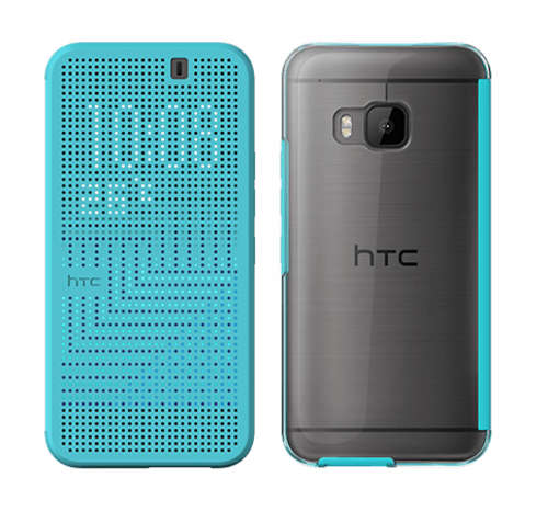 HTC ONE M9 DOT VIEW 2 ICE PREMIUM CASE | TURQUOISE | INSTOCK