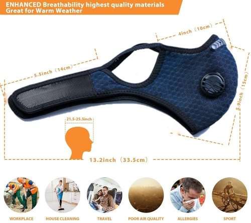 Activated Carbon Sports Mask