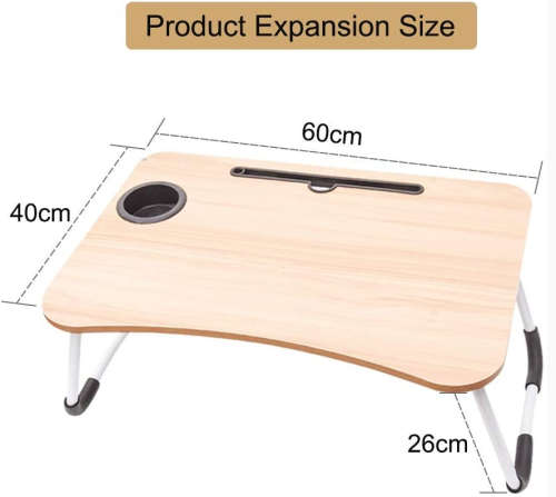 Smart Multifunctional Portable with Tablet and Cup Holder -Brown