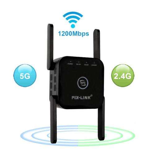 5 GhzWireless Wifi Extender 1200Mbps Wi-Fi Amplifier 802.11N Long Range Wifi Signal Booster 2.4G