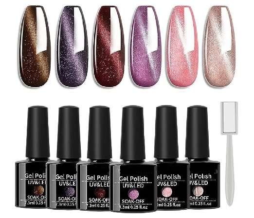 6 Colour Cat Eye Gel Kit 1