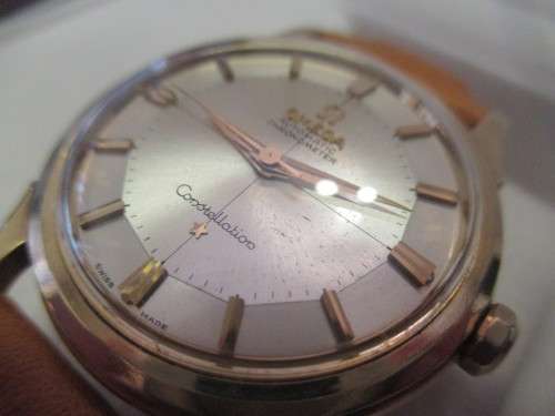 Omega Vintage Constellation Pie Pan Automatic Chronometer, 18k Solid Gold.