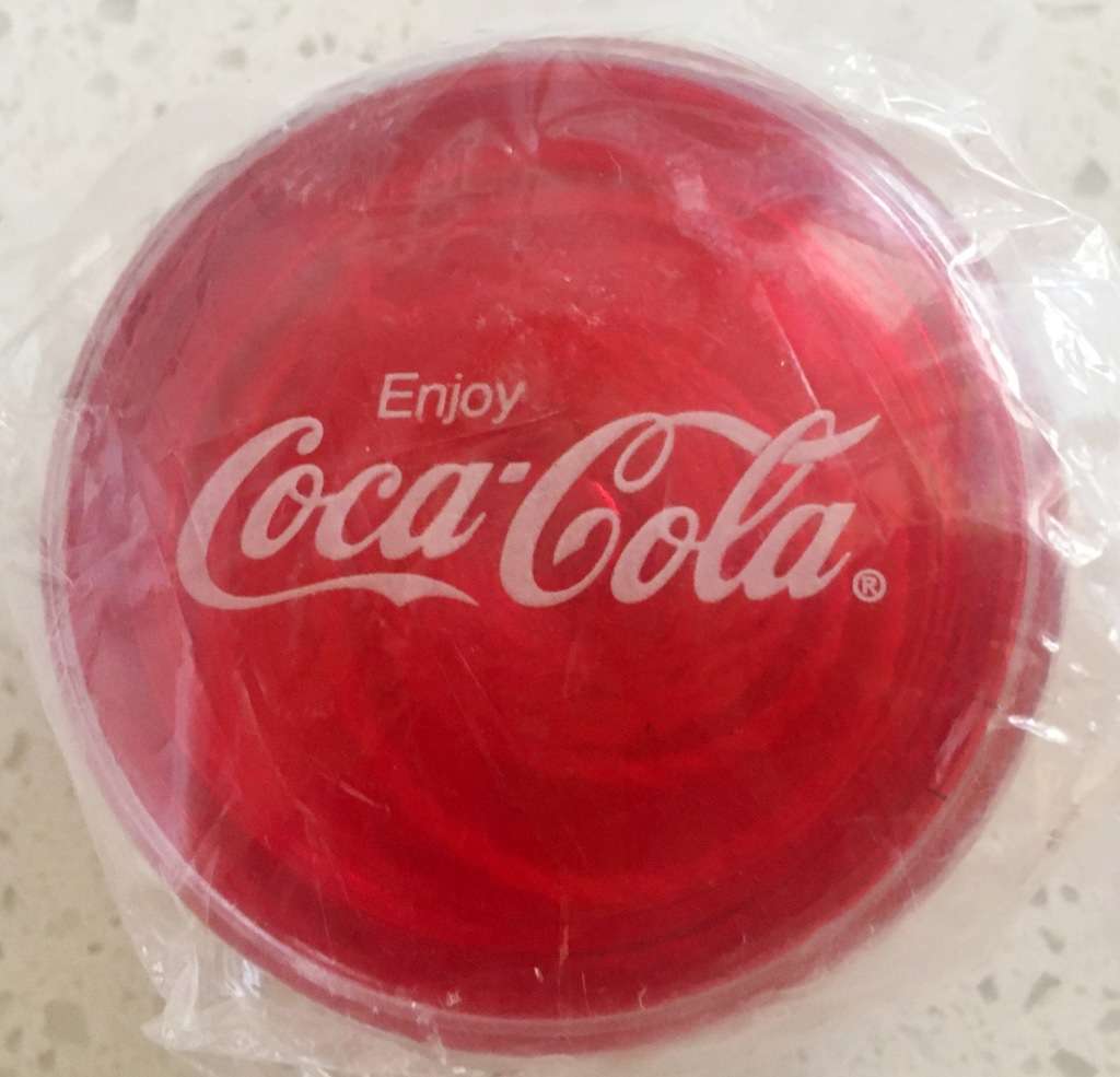 YoYo Coca Cola 2002 Enjoy Coca-Cola Yo-Yo Translucent Red and Clear Sealed