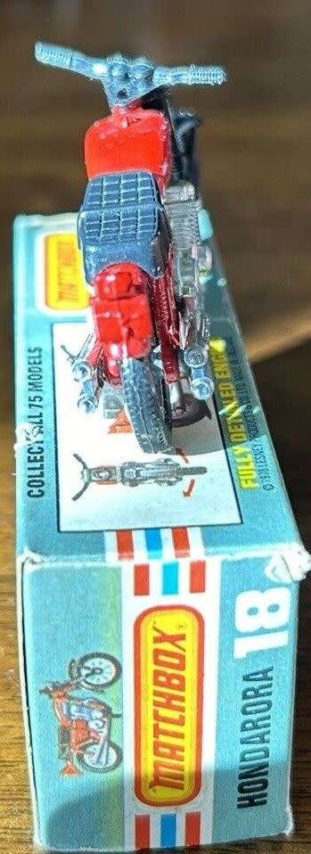 Honda Hondarora Matchbox 1978 #18 Red with original box