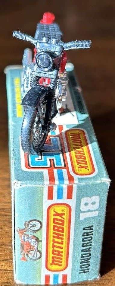 Honda Hondarora Matchbox 1978 #18 Red with original box