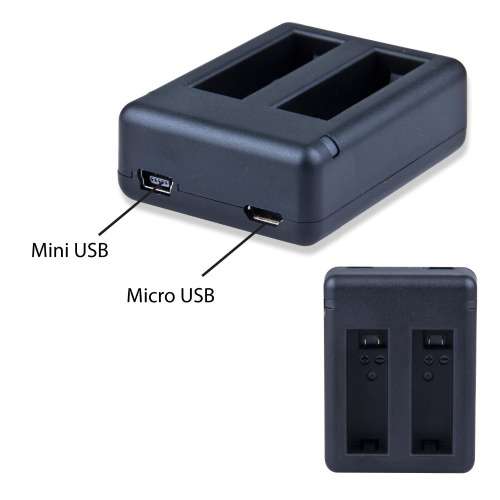 Dual battery USB charger for Gopro hero4 batteries