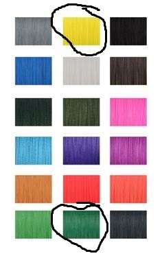 Braid 4 Strand 500M fishing line 100 LBS Yellow