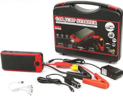 T6 Car Jump Starter 12000Mah Emergency Power Bank Led Torch