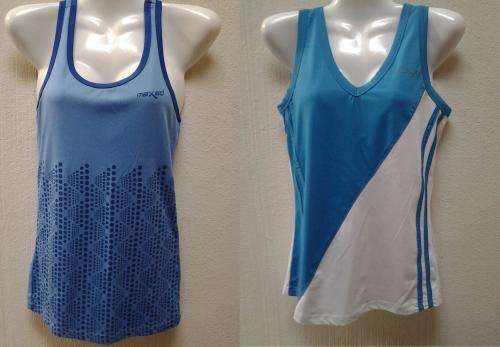 2 moisture wicking sports tops - size (SS)