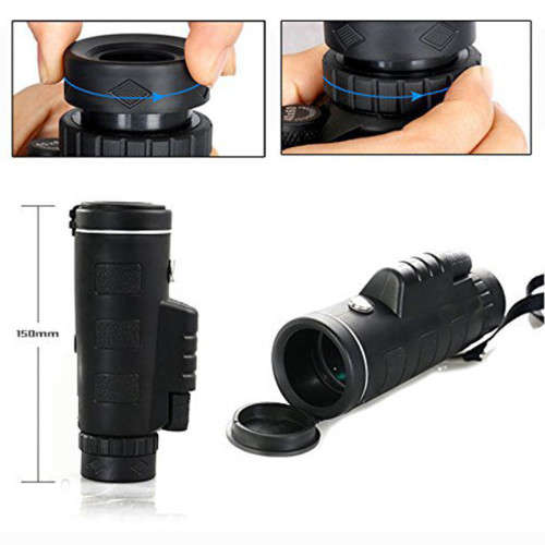 40x60 Portable Monocular Telescope HD Dual Focus Optical Zoom Monocular Telescope with TripodPhone