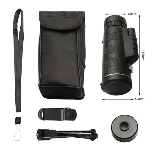 40x60 Portable Monocular Telescope HD Dual Focus Optical Zoom Monocular Telescope with TripodPhone