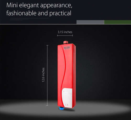 3000W Mini EU Elegant Instant Hot Water Heater Electric Indoor Tankless Water H