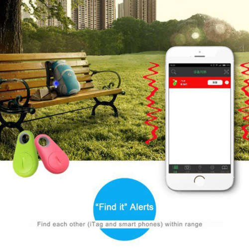 Smart Mini Waterproof Bluetooth Tracer GPS Tracker for Pet Dog Cat Keys Wallet Bag