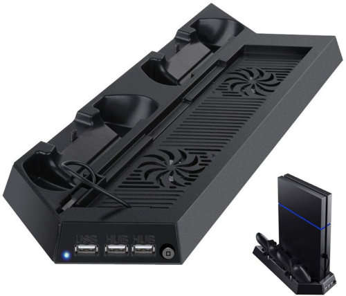 Sony Playstation 4 PS4 Controller Charging Stand Docking Station Stand With Cooling Fan