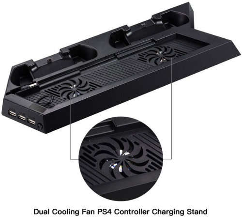 Sony Playstation 4 PS4 Controller Charging Stand Docking Station Stand With Cooling Fan