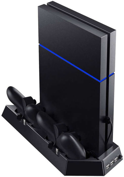 Sony Playstation 4 PS4 Controller Charging Stand Docking Station Stand With Cooling Fan