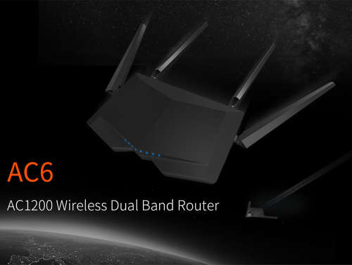 Tenda AC6 Wireless Wifi Router 1200M 11AC Dual Band Wireless Wi-fi Repeater 2.4G5G APP Remote Contro