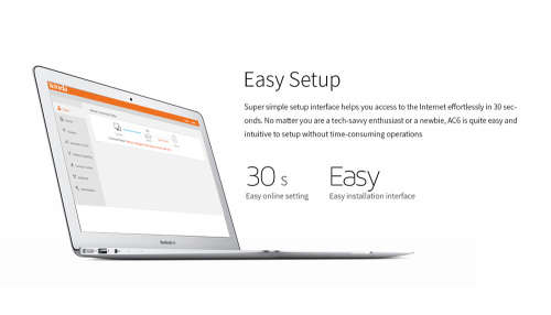 Tenda AC6 Wireless Wifi Router 1200M 11AC Dual Band Wireless Wi-fi Repeater 2.4G5G APP Remote Contro