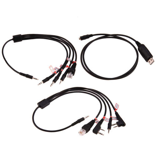 8 in 1 USB Programming Cable For Motorola Kenwood BAOFENG Mobile Radio Accessories Walkie Talkie Cab