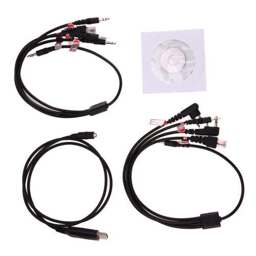 8 in 1 USB Programming Cable For Motorola Kenwood BAOFENG Mobile Radio Accessories Walkie Talkie Cab