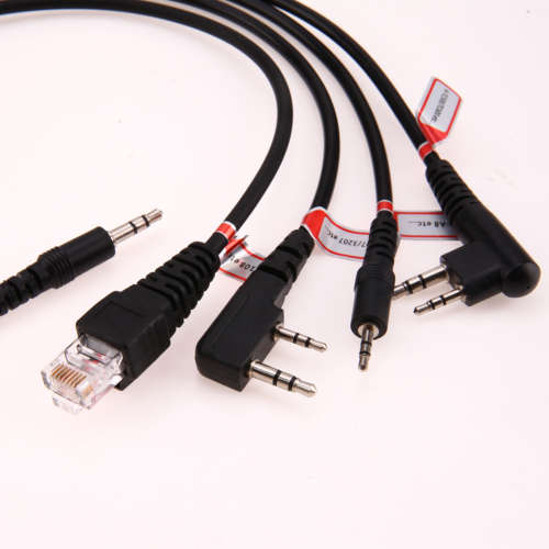 8 in 1 USB Programming Cable For Motorola Kenwood BAOFENG Mobile Radio Accessories Walkie Talkie Cab