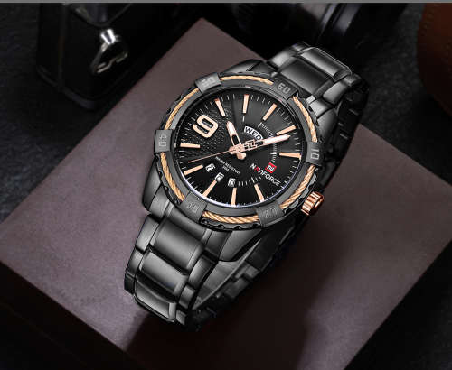 NAVIFORCE Fashion Casual Brand Waterproof Quartz Watch Men Military Stainless Steel Sports Watches M
