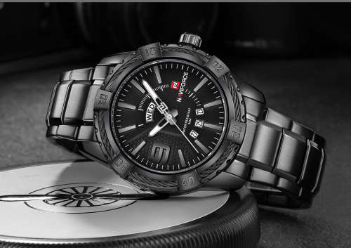 NAVIFORCE Fashion Casual Brand Waterproof Quartz Watch Men Military Stainless Steel Sports Watches M