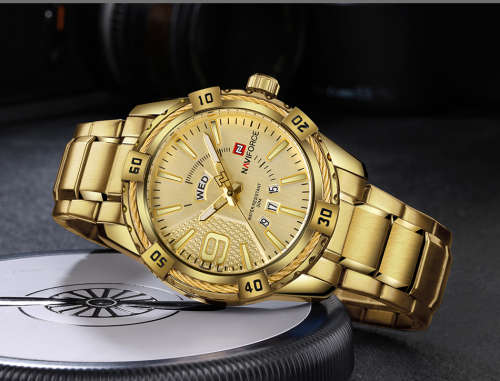 NAVIFORCE Fashion Casual Brand Waterproof Quartz Watch Men Military Stainless Steel Sports Watches M