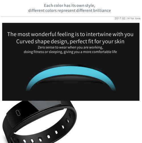 smart watches BOAMIGO brand bracelet wristband bluetooth heart rate message reminder Sleep Monitorin