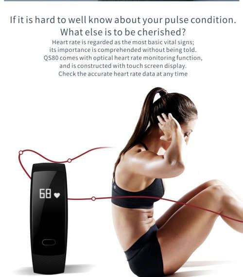 smart watches BOAMIGO brand bracelet wristband bluetooth heart rate message reminder Sleep Monitorin