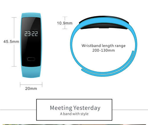 smart watches BOAMIGO brand bracelet wristband bluetooth heart rate message reminder Sleep Monitorin