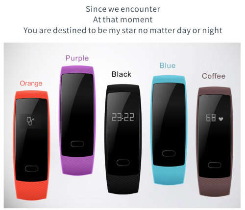 smart watches BOAMIGO brand bracelet wristband bluetooth heart rate message reminder Sleep Monitorin