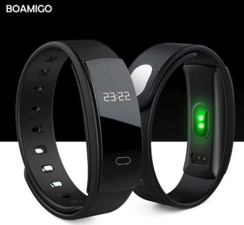 smart watches BOAMIGO brand bracelet wristband bluetooth heart rate message reminder Sleep Monitorin
