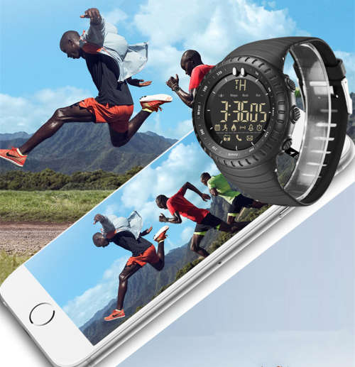 GIMTO Smart Watch Men LED Eletronicos Digital Outdoor Sport Watch With Pedometer Stopwatch Alarm Clo